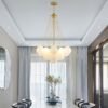 Lustre moderno bola vidro