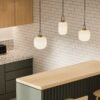 Pendente de vidro art decor