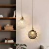 Vidro-pendurado-l-mpadas-pingente-de-cristal-l-mpada-do-teto-lustres-para-o-quarto-sala-1 Pendente vidro e dourado