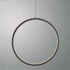 Lustre circulo argola alumínio Miresa