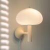Bonito-creme-cogumelo-luz-de-parede-vidro-estudo-corredor-quarto-cabeceira-luz-bauhaus-conduziu-a-luz Arandela Bauhaus