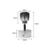 Dc12v-3w-6000k-4000k-3000k-led-luz-de-leitura-lavagem-rv-l-mpada-cabeceira-caravana-reboque-3 Arandela Spot de Led
