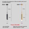 Diodo-emissor-de-luz-pingente-longo-tubo-l-mpada-preto-led-lustre-decora-o-para-casa-1 Pendente led tubo longo