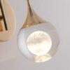 Arandela dourado vidro gota