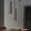 Pendente led cimento tubular