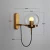 Loft-conduziu-a-luz-da-parede-interior-decora-o-quarto-l-mpadas-de-parede-e27-110-2 Arandela industrial bola de vidro