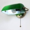 Lumin-ria-de-parede-retro-verde-banker-l-mpada-cl-ssica-vintage-branca-led-e27-para-1 Arandela vintage verde americana
