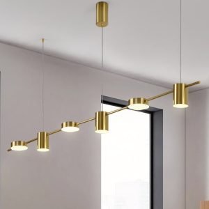 Lustre retangular com spot Miresa