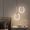 Pendente minimalista dourado