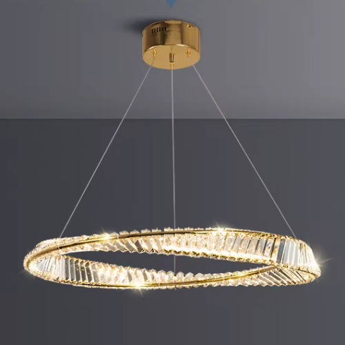 Lustre argola cristal k9