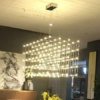 Lustre led areia cubo estrelado, lustre led areia, por Miresa, loja-de-luminárias-São-Paulo.