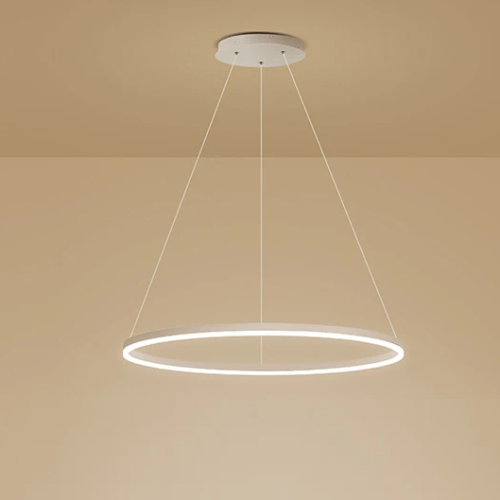 Lustre led argola alumínio marca miresa Lustre led argola alumínio