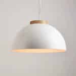 Pendente redondo branco miresa