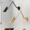 Moderno-ajust-vel-led-l-mpadas-de-parede-swing-bra-o-longo-interruptor-parede-interna-casa Arandela articulada luz de led
