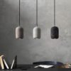 Pendente pedra cimento loft