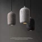 Pendente pedra cimento loft miresa