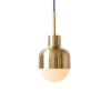 Pendente dourado vidro branco marca miresa Pendente dourado vidro branco