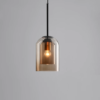 Pendente de vidro moderno duplo pós (Pendente vidro duplo pós-moderno), disponível na Miresa, loja-de-luminárias-São-Paulo.