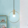 Pendente led argola dourado miresa Pendente led argola dourado miresa