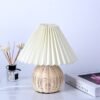 Phyval-l-mpada-de-mesa-plissada-para-decora-o-da-casa-para-sala-de-estar-led-1 Abajur bola cúpula plissada