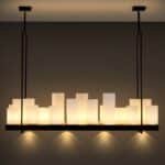 Lustre retangular industrial miresa