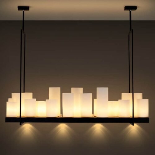 Lustre retangular industrial miresa