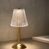 S058a66f86d3e4d84912b78d8efd55346H Abajur metal cor ouro e luz de toque