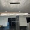 S84ab1c471b5e4c249390b70382e5cf32W Lustre aço retangular cristal
