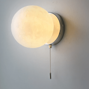 Arandela lua branco leitosa Miresa