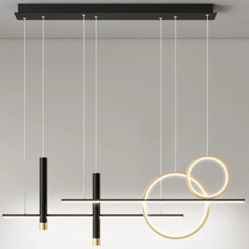 Lustre barra minimalista argola