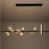 Lustre Jabuticaba Preto Com Bolas E Argola Alumínio