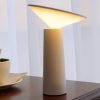 Abajur Disco Led Recarregável Sem Fio De Toque liga e desliga