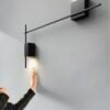 Arandela minimalista futurista de led