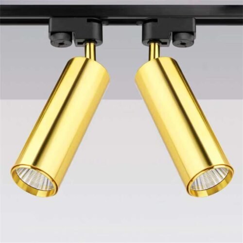Hb1d59a0ab83a4c9eb17df483b73be3f2a Spot alumínio dourado com luz de led