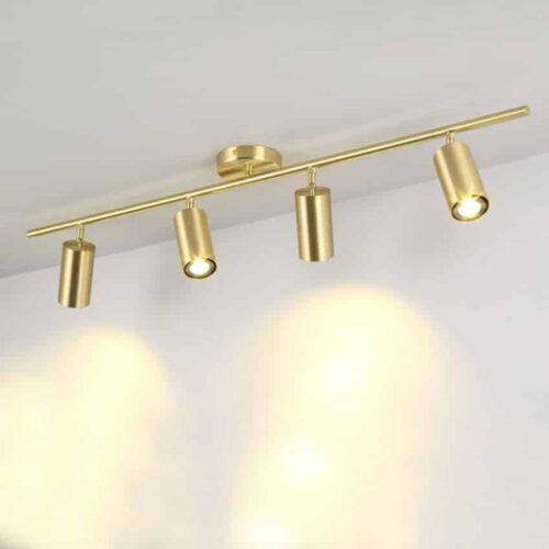 Holofote-de-led-n-rdico-lumin-ria-de-teto-em-cores-douradas-e27-5w-10w-15w spot trilho dourado spot de led