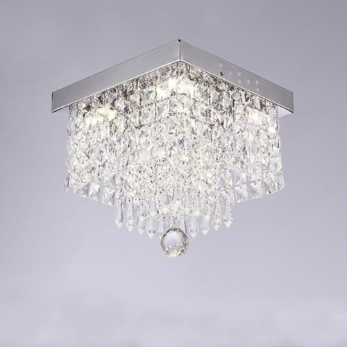 Plafon quadrado pingente cristal miresa Plafon quadrado pingente cristal miresa
