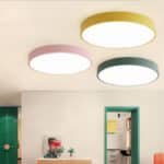 Plafon redondo minimalista colorido Miresa