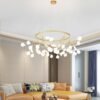 Lumin-ria-pendente-moderna-em-led-candelabro-redondo-com-luzes-decorativas-de-led-em-c-rculo-2 Lustre ramo árvore pétala