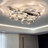 Luxo-moderno-led-lustre-de-teto-cristal-redonda-chrome-ilha-cozinha-l-mpada-quarto-estudo-jantar-1 Plafon cromado argola vidro