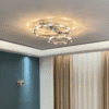 Luxo-moderno-led-lustre-de-teto-cristal-redonda-chrome-ilha-cozinha-l-mpada-quarto-estudo-jantar-3 Plafon cromado argola vidro