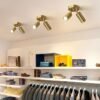Superf-cie-conduziu-a-l-mpada-do-teto-para-sala-de-jantar-decora-o-fundo-spotlight-2 Spot alumínio dourado ajustável