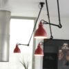 Superf-cie-de-teto-montado-longo-p-lo-preto-alum-nio-balan-o-bra-o-ajust-1 Pendente articulado haste longa