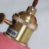 3 arandela rosa marca miresa Arandela retrô alumínio colorido