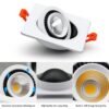 Cob-luz-de-teto-recesso-luz-ponto-teto-quadrado-pode-ser-escurecido-5-w-10-12-1 Spot embutir quadrado com bordas arredondadas