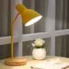 Creative-Nordic-Wooden-Art-Iron-LED-Multi-angle-Desk-Lamp-Eye-Protection-Reading-Table-Lamps-Living Luminária de mesa para leitura