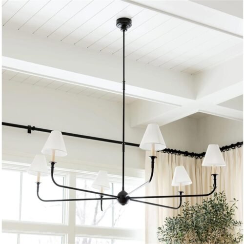 Customizable-6-Lights-American-Minimalist-Chandelier-Danish-Creative-Personality-Art-Study-Bedroom-Dining-Room-Hanging-Lamp Lustre americano ferro forjado Miresa