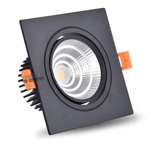 Holofotes-embutidos-para-teto-ilumina-o-de-teto-com-foco-ajust-vel-duplo-e-quadrado-220v Spot quadrado embutir foco ajustável