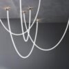 LED-Dimmable-Postmodern-Golden-Chrome-Designer-Lustre-Lamparas-De-Techo-Ceiling-Lights-Ceiling-Light-Ceiling-Lamp Lustre minimalista gel silica Miresa