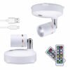 Led-sem-fio-pequeno-spotlight-inteligente-controle-remoto-usb-tipo-recarreg-vel-luz-de-leitura-vinho 2Un Spot sem fio de led