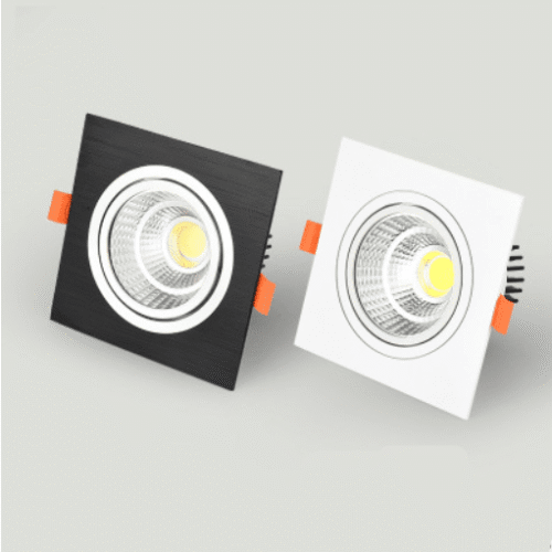 Lumin-ria-led-quadrada-embutida-para-embutir-15w18wcob-teto-quente-frio-branco-ilumina-o-interna Spot de led quadrada embutida